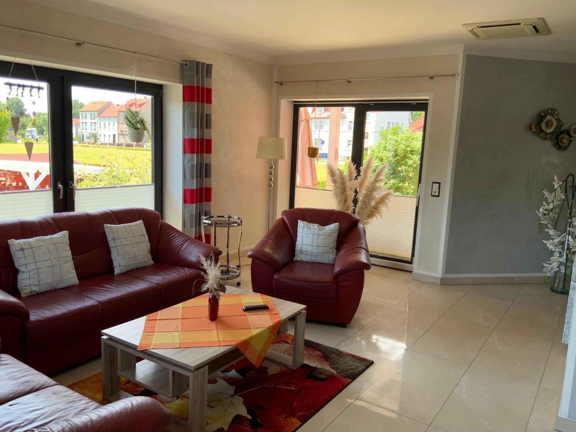 Ferienhaus Luebke, Gartenblick Muhlhausen Bagian luar foto
